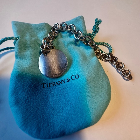 Tiffany & Co silver notes pendant lobster claw bracelet (7 inch) - Picture 3 of 3